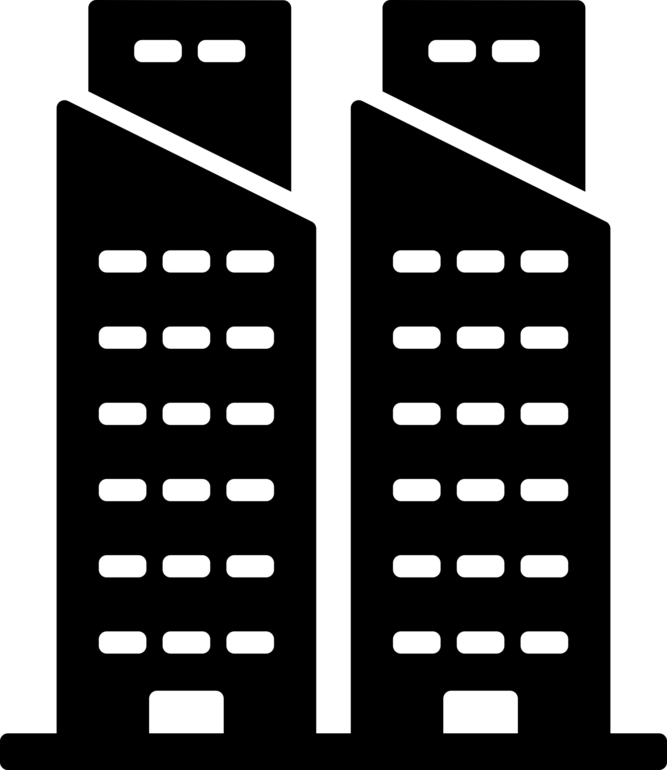 Buildings Couple Editable Svg Line Art Free Vectors